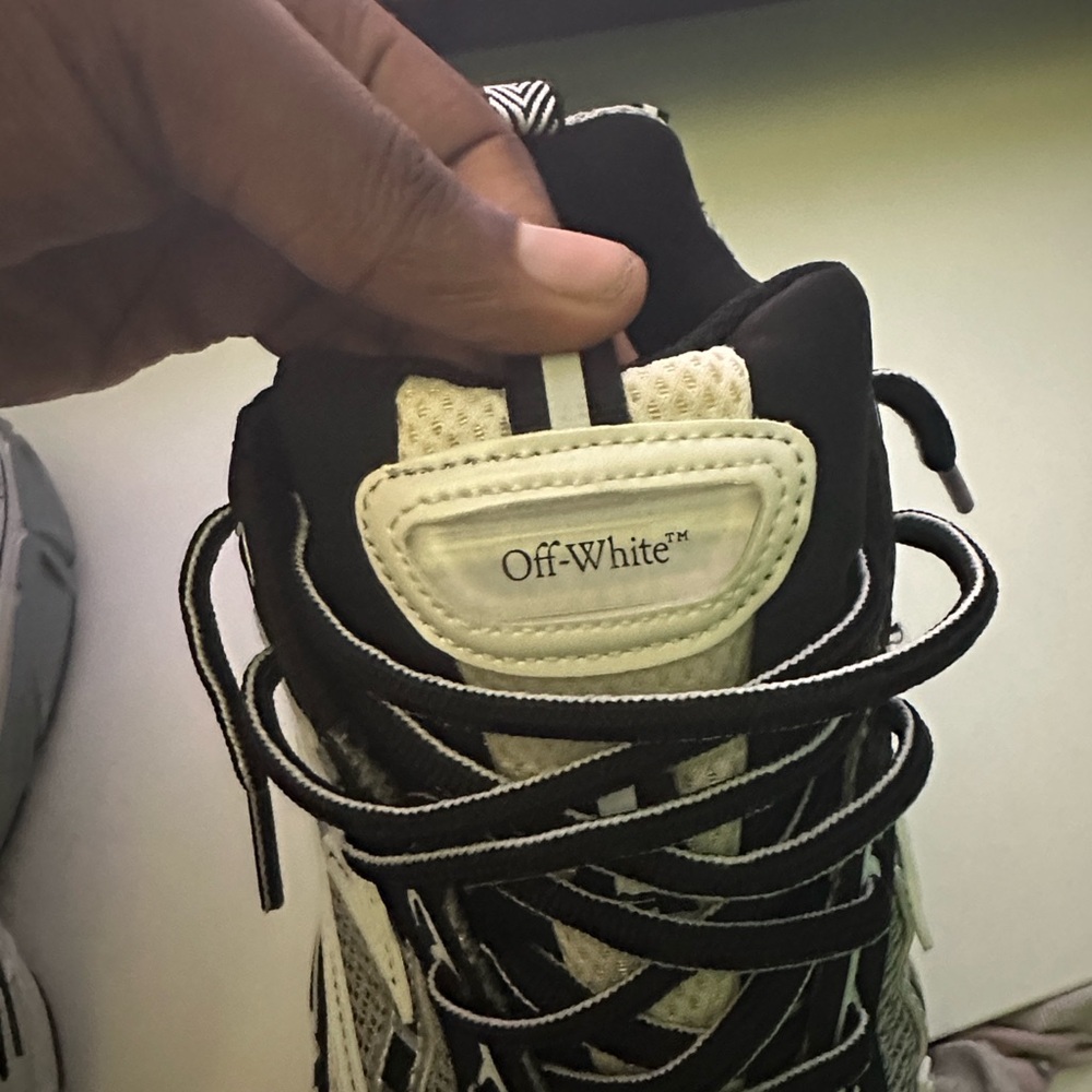 Off-White Monochrome High-Top Sneakers